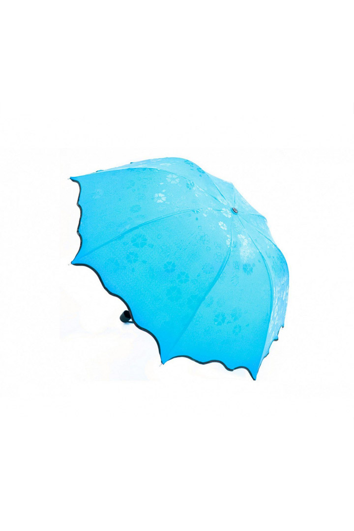 Фото товара 16827, зонт с проявляющимся рисунком, голубой
